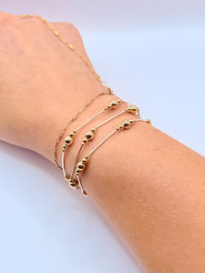 Roxy Mixed Metal Bracelet (SS Bars)