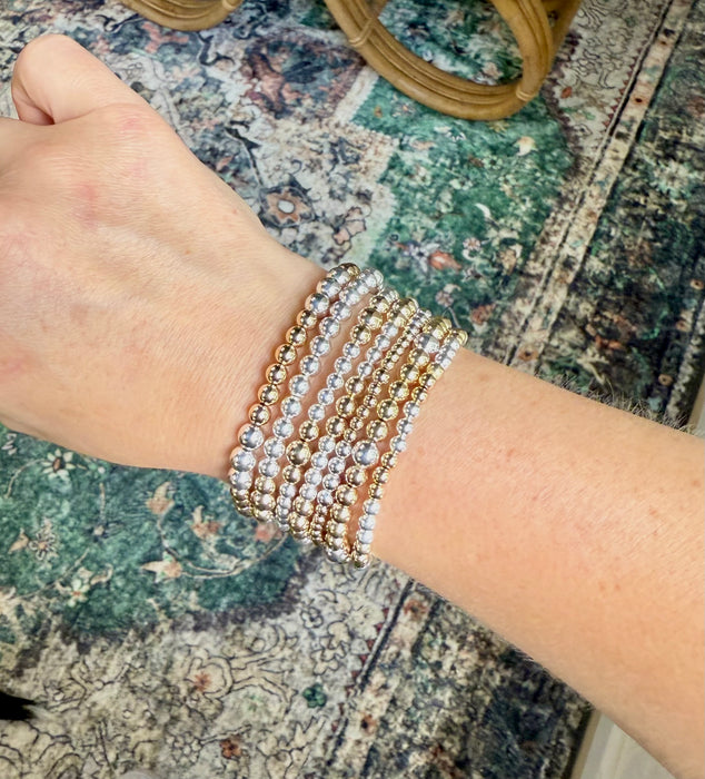 Classic Mixed Metal Bracelet (Gold)