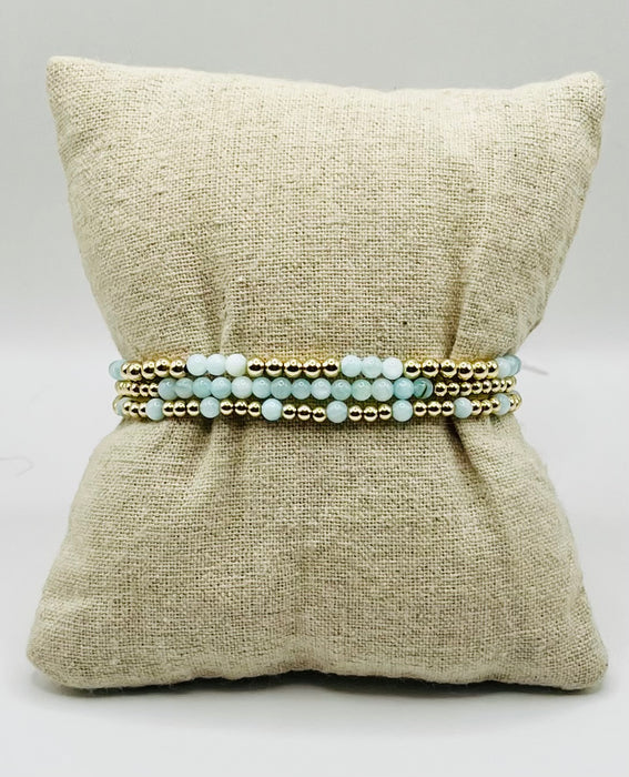 Blue Mother of Pearl Set