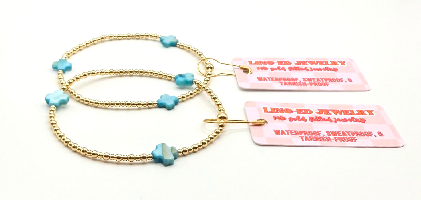 Gold Filled Cross Bracelet