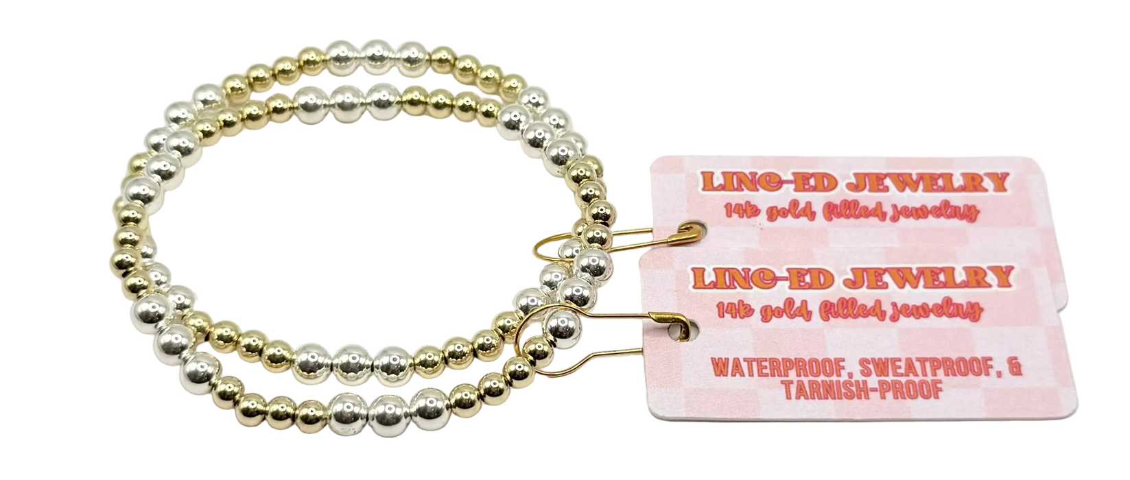 Classic Mixed Metal Bracelet (Gold)