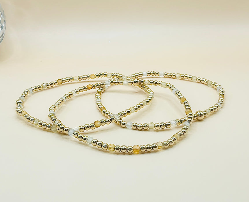 Citrine Cube Bracelet