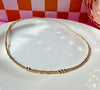 Dainty 2mm and 3mm gold filled necklace for everyday wear