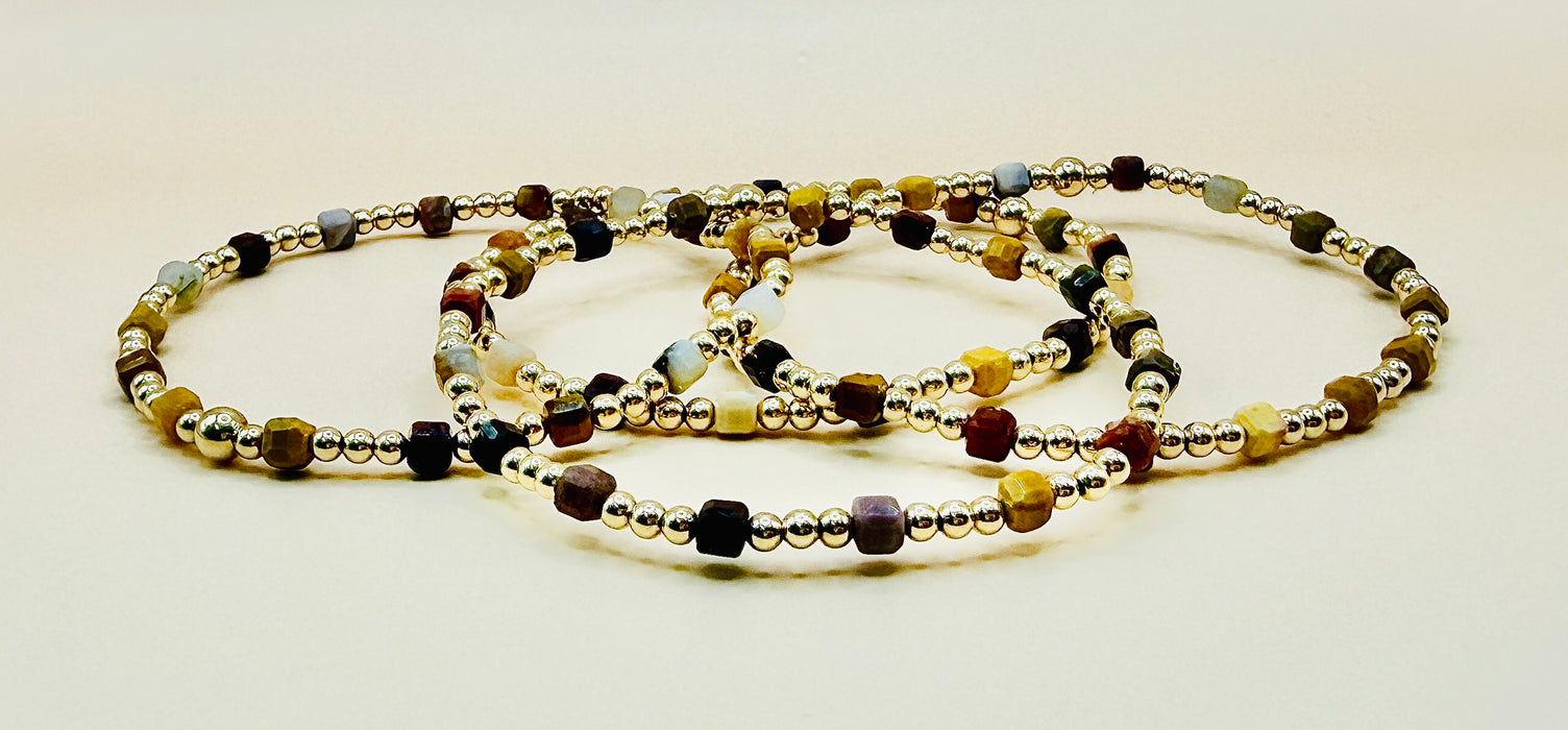 Fall Vibes Cube Bracelet
