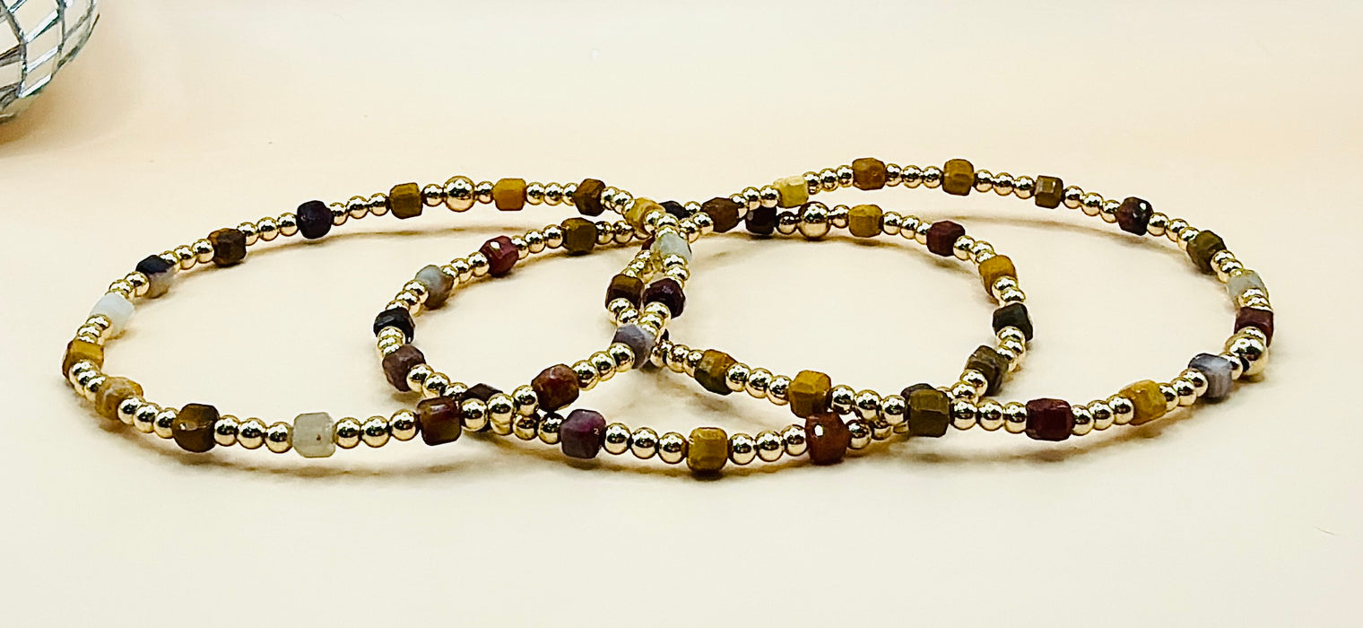 Fall Vibes Cube Bracelet