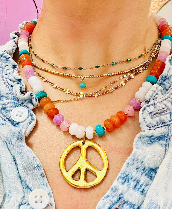Gypsy Gemstone Necklace