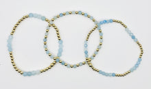 Load image into Gallery viewer, Aquamarine + Gold Filled Gemstone Set
