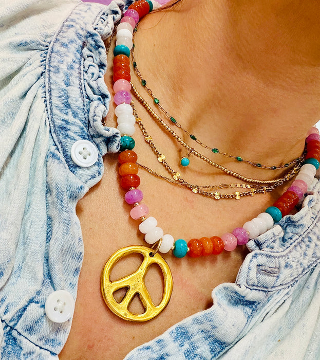 Gypsy Gemstone Necklace