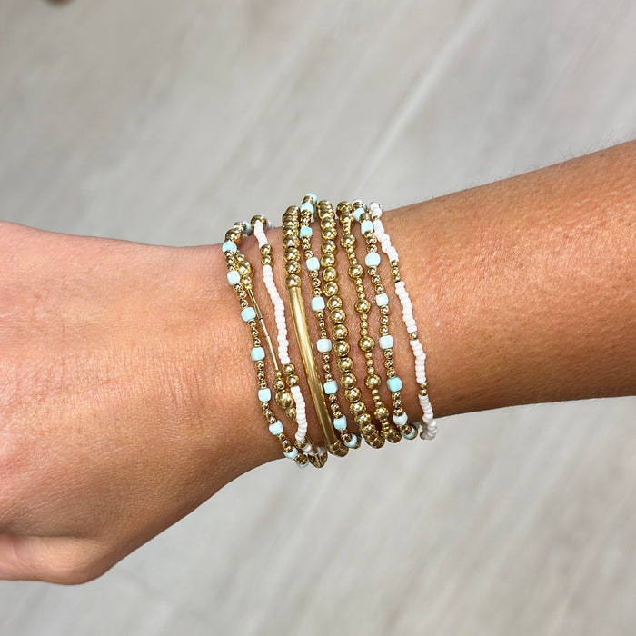 Amazonite Cube Bracelet