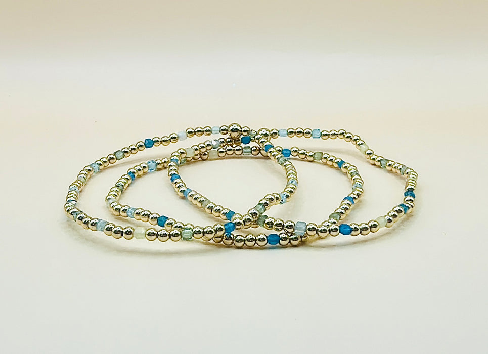 Apatite Cube Bracelet