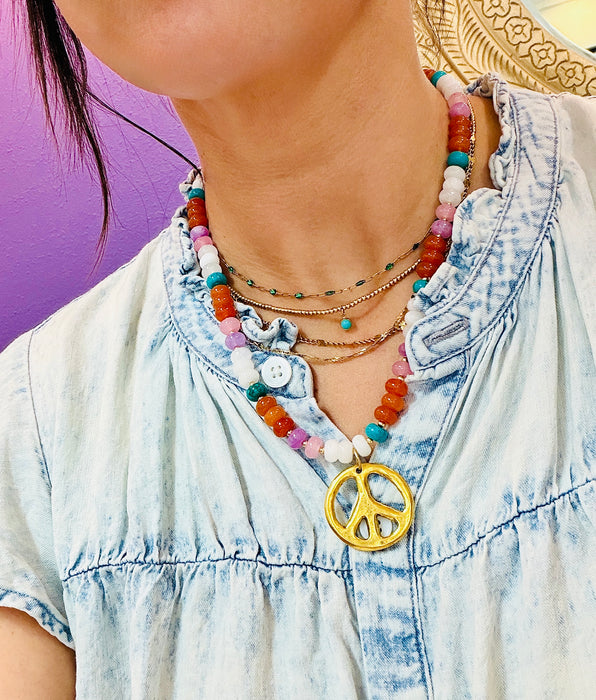 Gypsy Gemstone Necklace