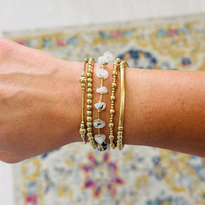 Moonstone Pebbles Bracelet