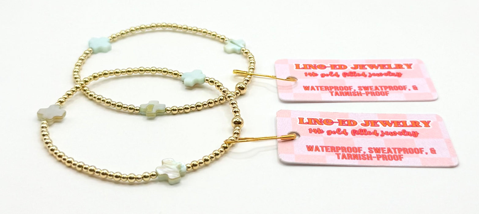 Gold Filled Cross Bracelet