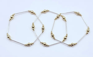 Roxy Mixed Metal Bracelet (SS Bars)