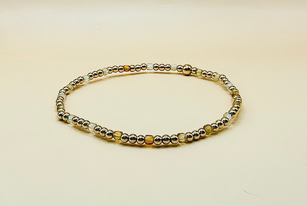 Citrine Cube Bracelet