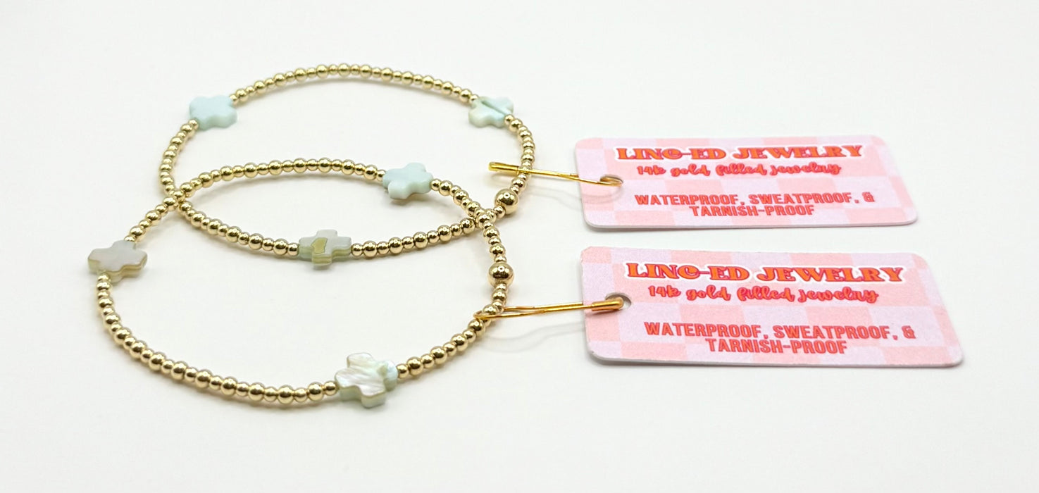 Gold Filled Cross Bracelet