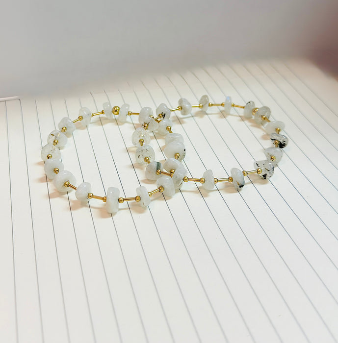 Moonstone Pebbles Bracelet