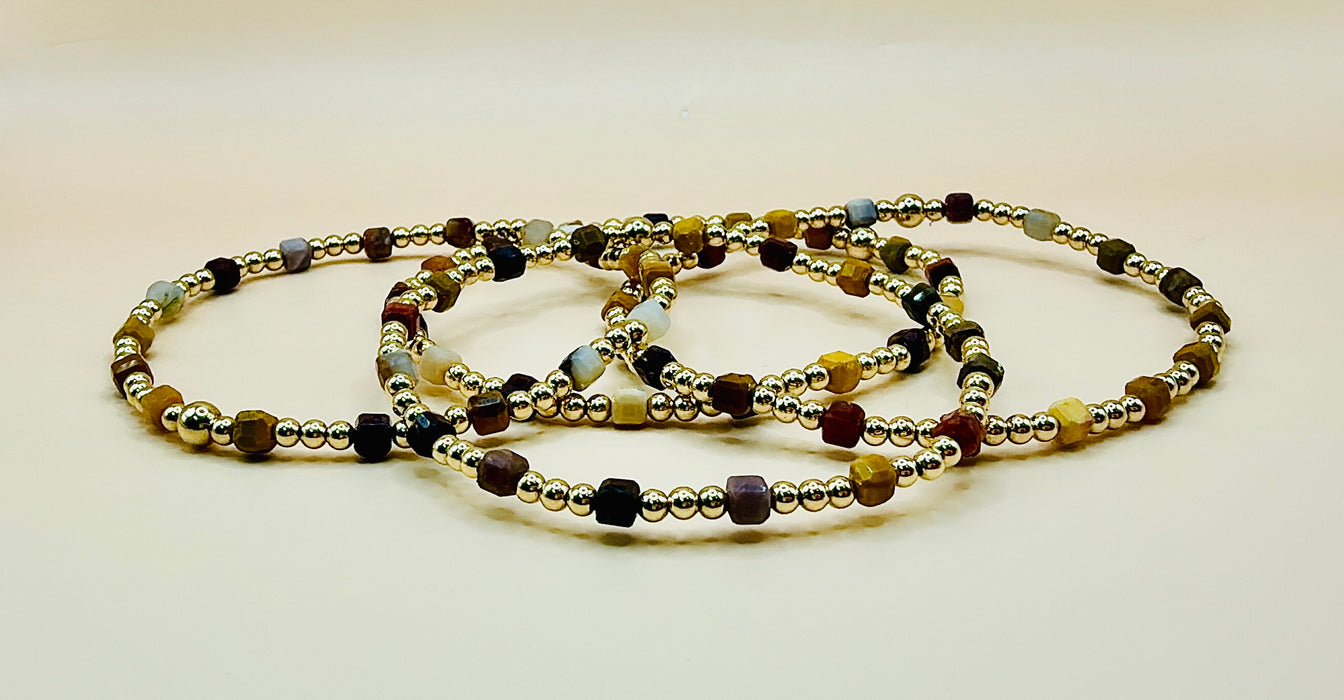Fall Vibes Cube Bracelet
