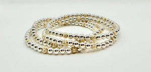 Savvy Mixed Metal Corrugated Bracelet
