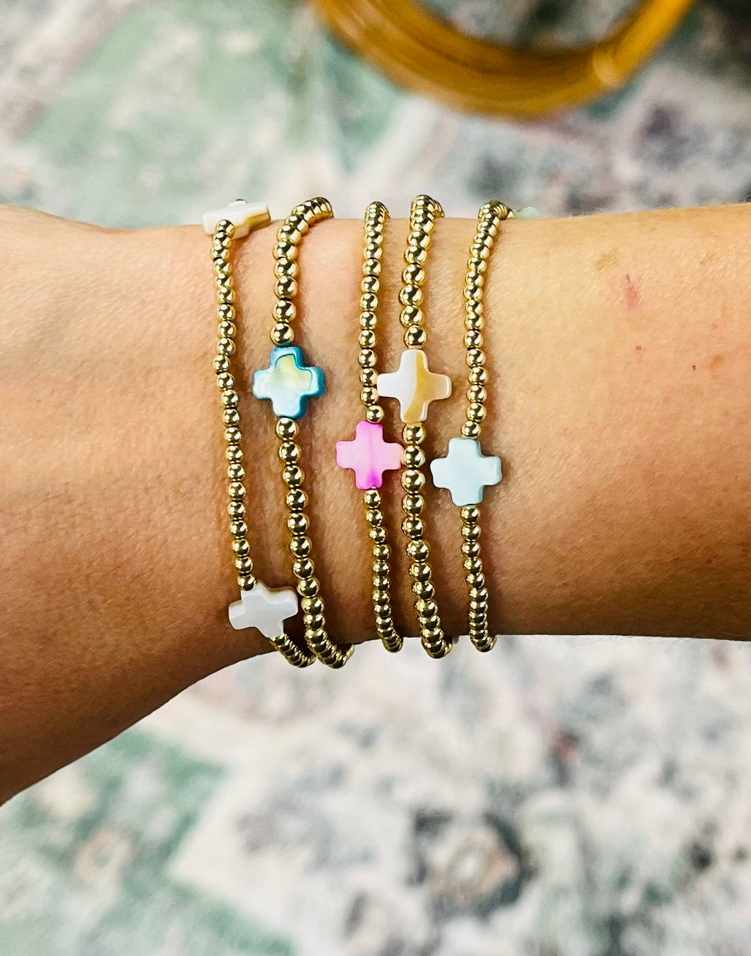 Gold Filled Cross Bracelet