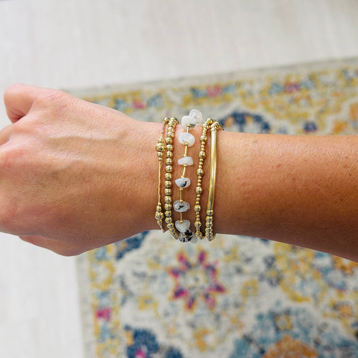 Moonstone Pebbles Bracelet