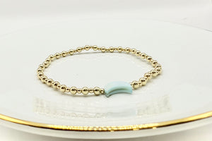 Gold Filled Moon Bracelet