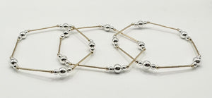 Roxy Mixed Metal Bracelet (GF Bars)