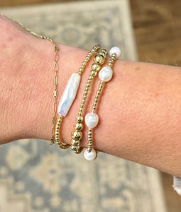 Freshwater Pearl Bar Bracelet