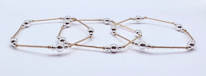 Roxy Mixed Metal Bracelet (GF Bars)