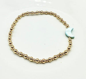 Gold Filled Moon Bracelet