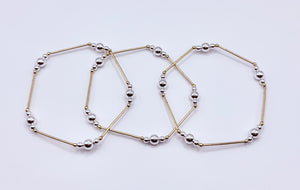 Roxy Mixed Metal Bracelet (GF Bars)