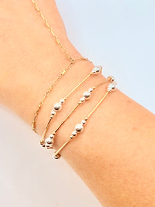 Roxy Mixed Metal Bracelet (GF Bars)