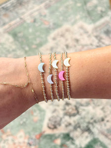 Gold Filled Moon Bracelet