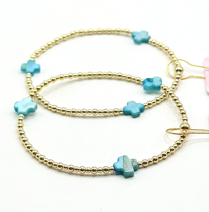 Gold Filled Cross Bracelet